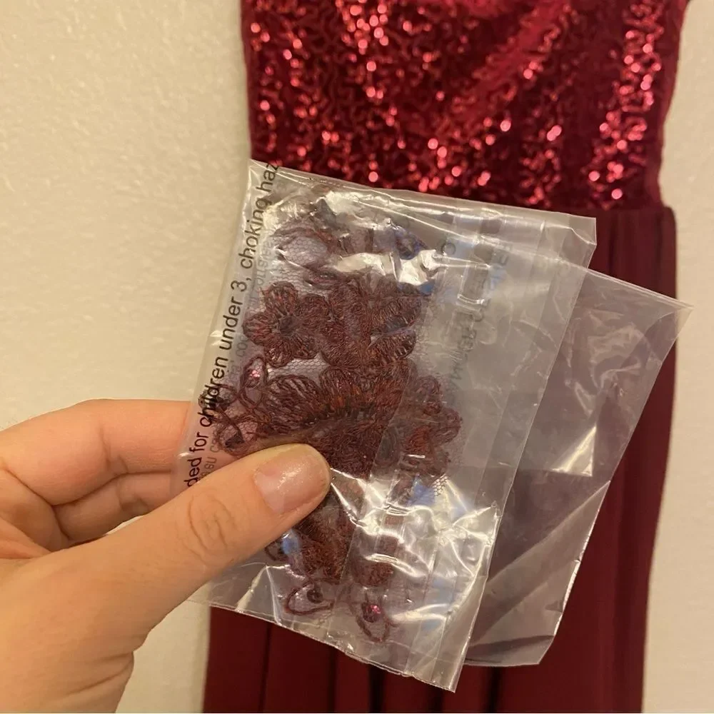 WEISSMAN Dance burgundy velvet dress Costume Now I Know 14787 LC-large child